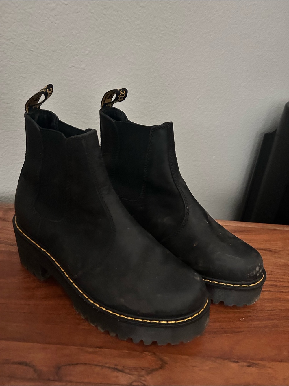 Dr. Marten Black Chunky Chelsea Boots